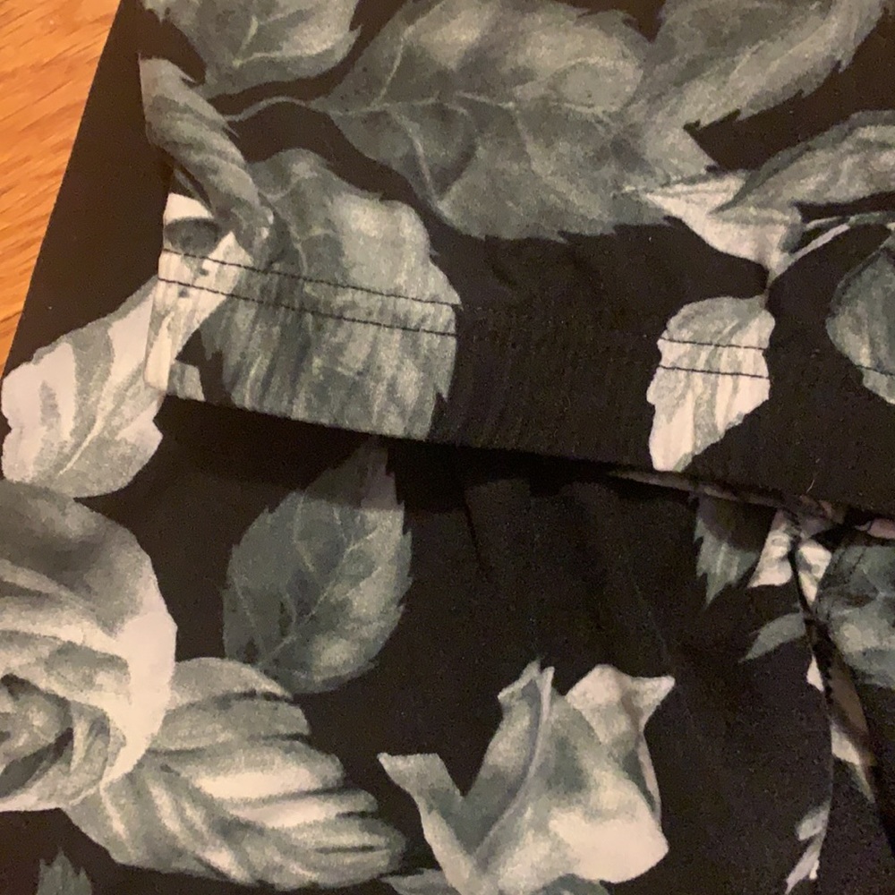 Leggings black and white floral - Picture 2 of 2